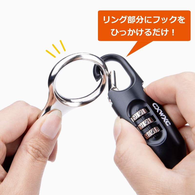 CXWXC Bicycle Wire Lock, Lightweight, Compact, 3-Digit Dial, Length 1.8m,