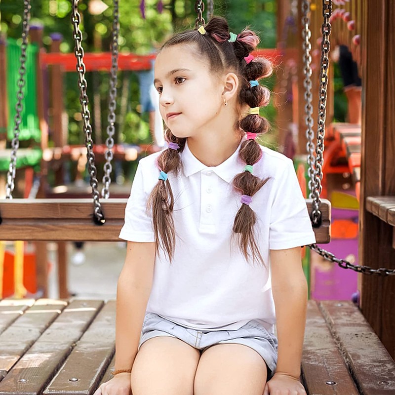 Baby Hair Ties, Elastic Hair Bands 200 Pcs Seamless Toddler