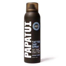 Papatui Men's Enhancing Tattoo 360 Degree Spray, Coconut Woods, 4 oz
