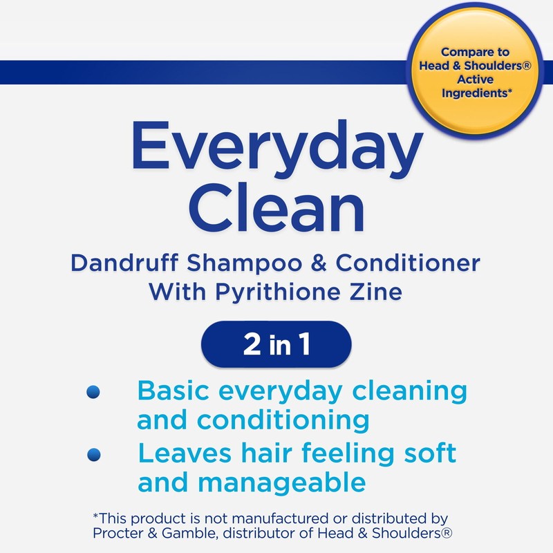 Equate 2N1 Everyday Clean Dandruff Shampoo and Conditioner 32.1 Fl