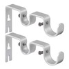 Anndason Heavy Duty Curtain Rod Brackets Double Curtain Rod Brackets