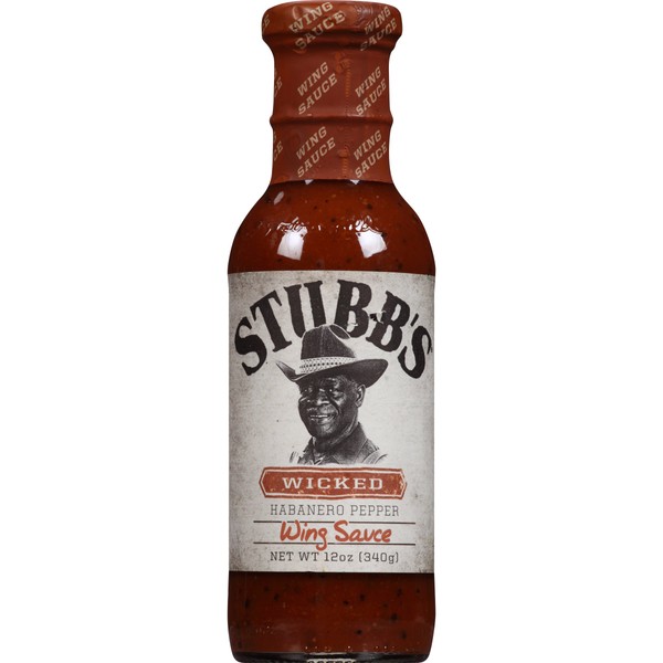 Stubb's Wicked Habanero Pepper Wing Sauce, 12 oz