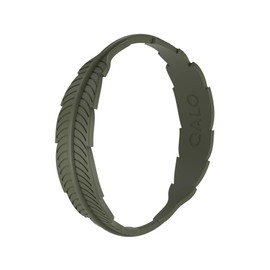 QALO Women's Serene Silicone Bracelet, Ultra Comfortable Women's Bangle, Durable, Water Resistant Bracelet, Sage, Medium/Large