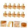 STOBAZA 2sets Tiny Woven Baskets Miniature Flower Baskets Seagrass Wedding