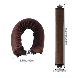 ZHIGOU Heat-free Curling Irons, 4pcs Brown Overnight Heat-free Curling Irons For All Hair Types, Sleep-friendly Hair Tools