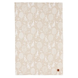 Ulster Weavers Cottontail Meadow Union (75% Cotton/25% Linen) Tea Towel with Hares, Trees and Birds