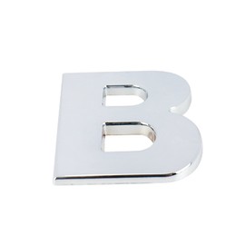 Modengzhe 3D Metal Car Emblem Letter B Sticker Chrome Plating Zinc Alloy Automobile Symbol Badge Decal