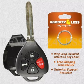 Remotez4less Replacement for 2007-2010 Toyota Camry Sedan Remote Key Fob Shell Case HYQ12BBY