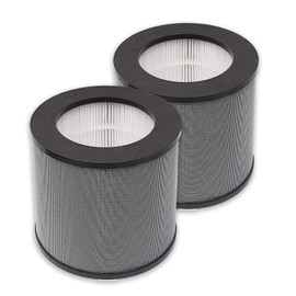 PUREBURG TT-AP006 True HEPA Replacement Filter Compatible with TaoTronics TT-AP006 Air Purifier,H13 3-Stage Filtration Activated Carbon Air Clean Dust VOCs Odor PM2.5,2-Pack
