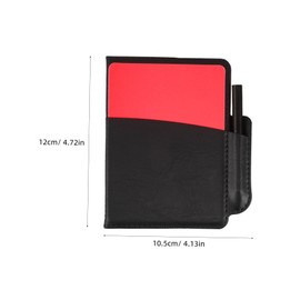 SUPVOX 4-Pack Soccer Referee Kit Red Yellow Card Holder Score Book Pencil Set for Football Matches