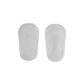 Clear Rubber Silicon Push On Type Nose Pads Pieces Buds for Glasses Sunglasses Frames Reading Eye Wear HNP005 (White - 1 Pair)