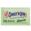 Sweet'N Low Stevia Zero Calorie Sweetener Sachets - 100 Pack