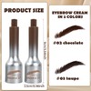 Eyebrow Pencil Liquid, Waterproof Eyebrow Brush and Eyebrow Gel Set,