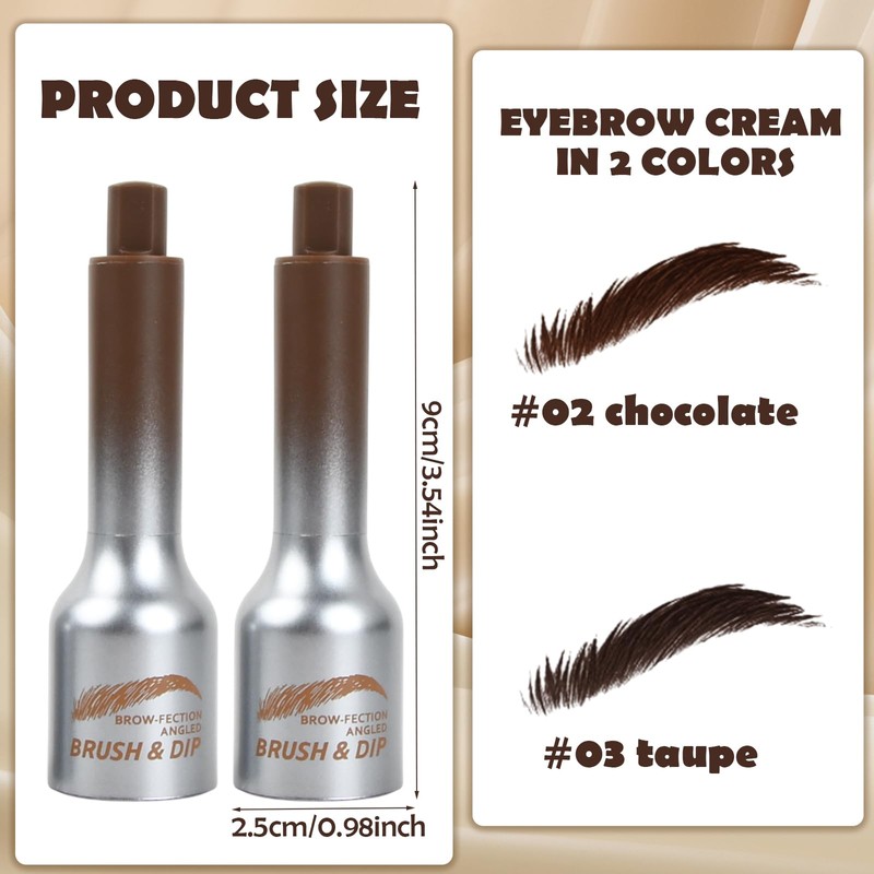 Eyebrow Pencil Liquid, Waterproof Eyebrow Brush and Eyebrow Gel Set,