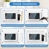 Universal Thermostat Lock Box with Combination and Key Lock, Clear