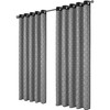 Olivia Rocco Milano Print Blackout Eyelet Curtains Thermal Insulated Ring