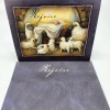 Lang 2 LANG Linen Gold Foil Christmas Card NATIVITY HUES