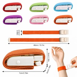 6 Pcs Tourniquet Reusable, Resilient Nylon Tourniquets for Nurses with 6 Assorted Color Buckle Straps - Adjustable Hemostatic Bands for Blood Collection and Wound Care, Suitable for Home and Outdoor