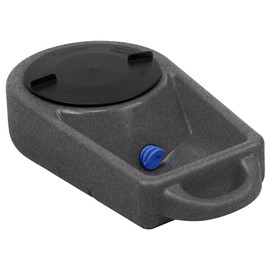 Dakota 283 Dine N Dash Large On-the-Go Travel Pet Feeding and Watering System with 8-Inch Twist Lid, Dark Granite