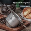 Boundless Voyage Titanium Coffee Drip Filter Reusable Pour-Over Coffee Filters