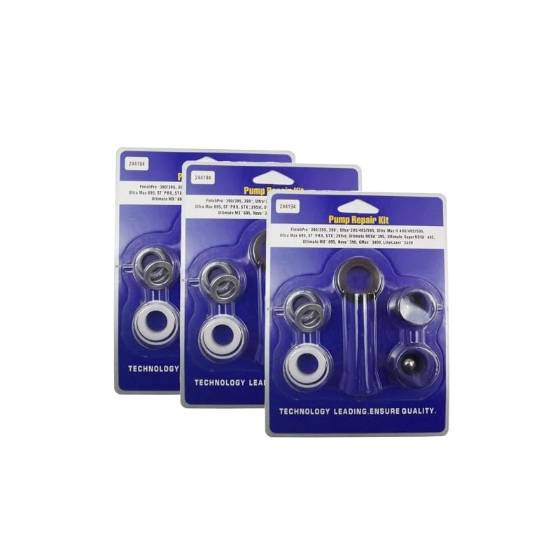 Aftermarket 244194 Pump Repair Packing Kit for Airless Paint Spray