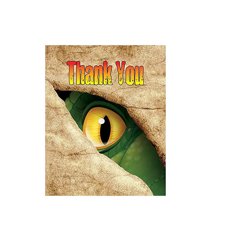 Creative Converting Dino Blast Thank Yous - 8 cts