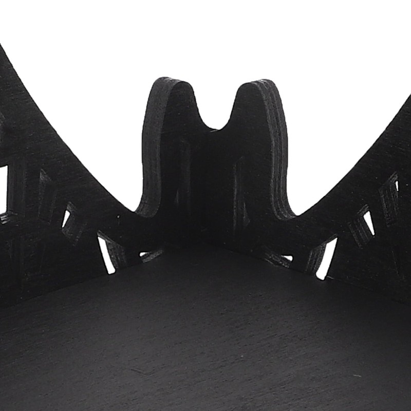 Zerodeko Crystal Shelf Display: Bat Shaped Corner Shelves Wooden Wall