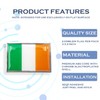 Perdecor Ireland Flag Sticker Irish Emblem Decal Car Chrome Flags,