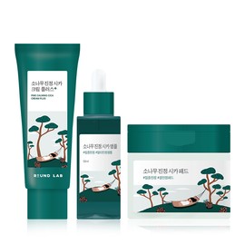 round wrap [3-piece set] Round Wrap Pine Soothing Cica Cream Plus 60ml x ampoule 50ml x 50 pads / [3종세트] 라운드랩 소나무 진정 시카 크림 플러스 60ml x 앰플 50ml x 패드 50매