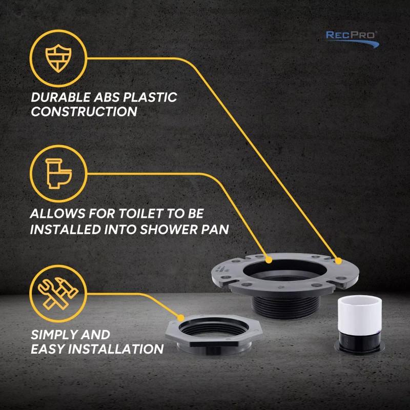 RecPro RV Combo Shower Pan Installation Kit | Attach a