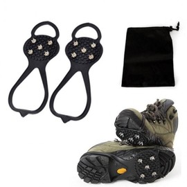 Urban band type icy road hiking crampons Anti-slip crampons Hiking device Urban type Urban crampon + pouch 15ea