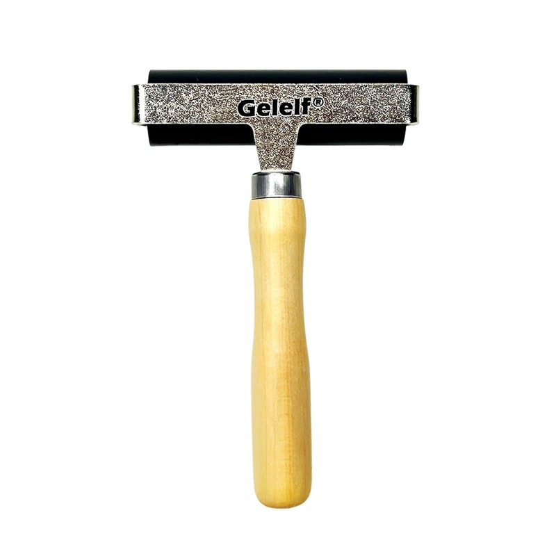 GELELF Smooth Peeling Brayer Roller - Wood Hand Roller Rollers