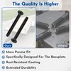 Bopowo (300pcs) 1/4-20 x 2 1/2 Flat Head Thread Cutting