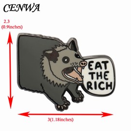 CENWA Opossums Trash Enamel Pin Possums Lover Gift Screaming Opossum Enamel Pin