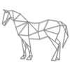 GRAVURZEILE 3D Wooden Origami Decoration - Horse Design - Modern