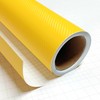 DIYAH 3D Yellow Carbon Fiber Film Twill Weave Vinyl Sheet