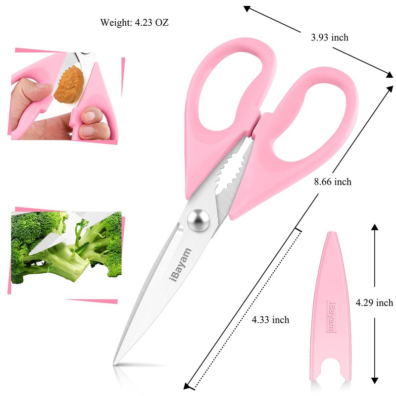 Kitchen Shears, iBayam Kitchen Scissors All Purpose Heavy Duty Meat