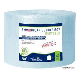 American Bubble Boy Recycled Grade - 12" Small (1/8) American Bubble Boy Bubble Wrap- 350 Square fee