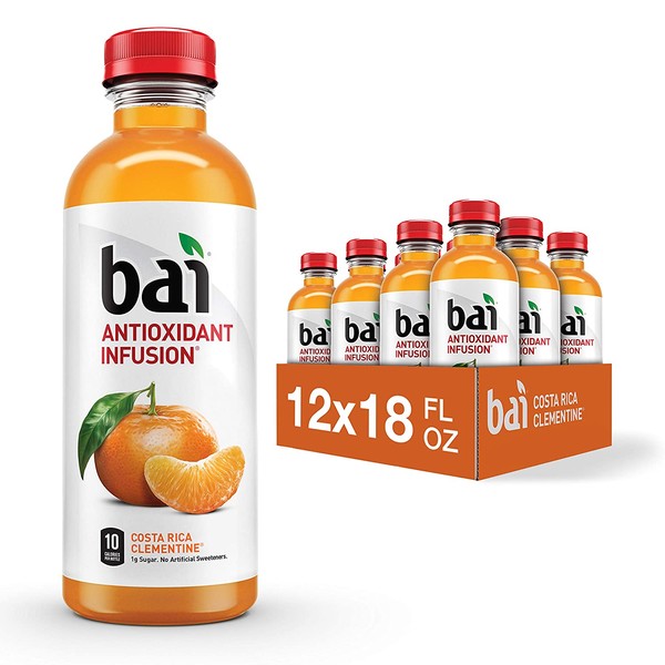 Bai Costa Rica Clementine Antioxidant Infused Beverage, 18 Fluid Ounce (Pack of 12)
