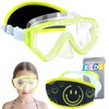 Vvinca Kids Swim Goggles with Nose Cover, Fabric Strap Swimming