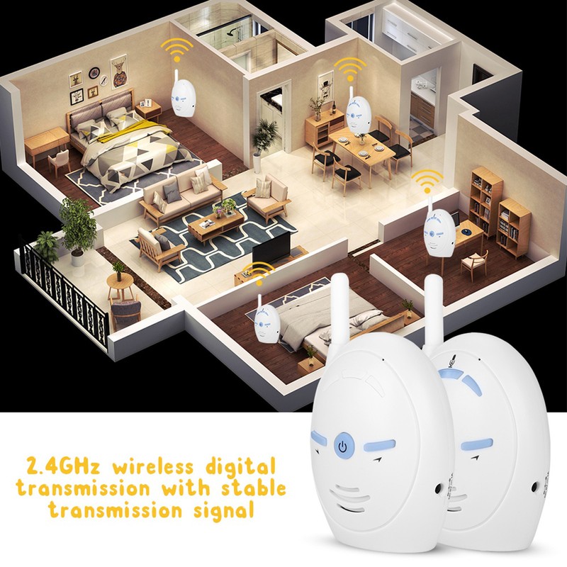 2.4GHz Wireless Digital Audio Baby Monitor Nanny Intercom Camera Electronic