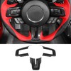 Jimen Compatible with Ford Mustang 2015-2023, Steering Wheel Cover Trim