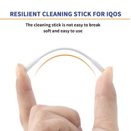 100 Pcs Cleaning Sticks for IQOS Wet Alcohol Double Head Cotton Buds Oil Residues Cleaning Pads Swabs for IQOS 2.4 and 2.4 Plus for IQOS 3.0 Duo/Lil/LTN/HEETS/GLO Heater