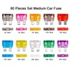 Aiqeer 80 Pcs Standard Car Blade Fuses Set, Replacement Fuses