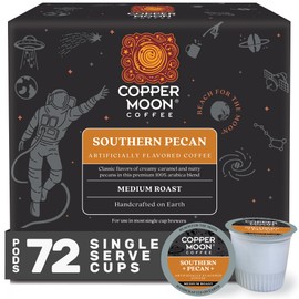 Copper Moon Single Serve Coffee Pods for Keurig K-Cup Brewers, Medium Roast, Southern Pecan Blend, 72 Count