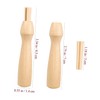 Operitacx 12sets Wooden Handle Holder Shot Tufting Machine Punch Needle