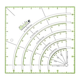 1 x Acrylic Patchwork Ruler, Ruler Craft, Quilt Ruler, Sewing Ruler, Angle Ruler, Sewing Ruler, with Precise Size and Cut, Used for Size Measurement for Sewing and Making Crafts