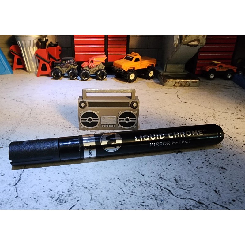 ECB 3D Printing 1/10 Boom Box, Scale Radio, Stereo