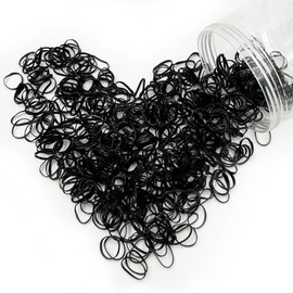 Mythya 1000 Piezas Ligas para Cabello, Niña Goma de Pelo Elásticos Lazos de Goma Bandas, Goma para Niñas (Nergo)