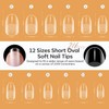 Modelones Nail Tips, 216 Pieces, Full Cover Nail Tips Set,